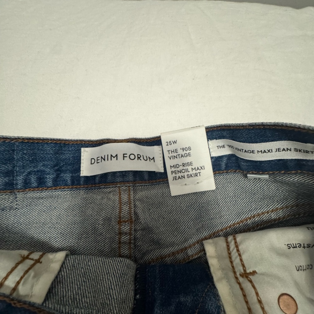 NWT The 90’s Vintage Denim Maxi Skirt - Denim Forum - Picture 6 of 9